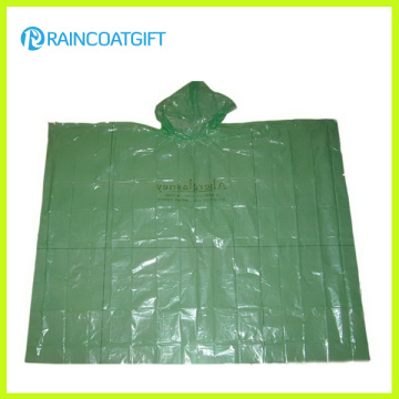 Poncho jetable clair de pluie de PE jetable